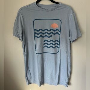 Goodfellow & Co Casual Blue Graphic T-Shirt